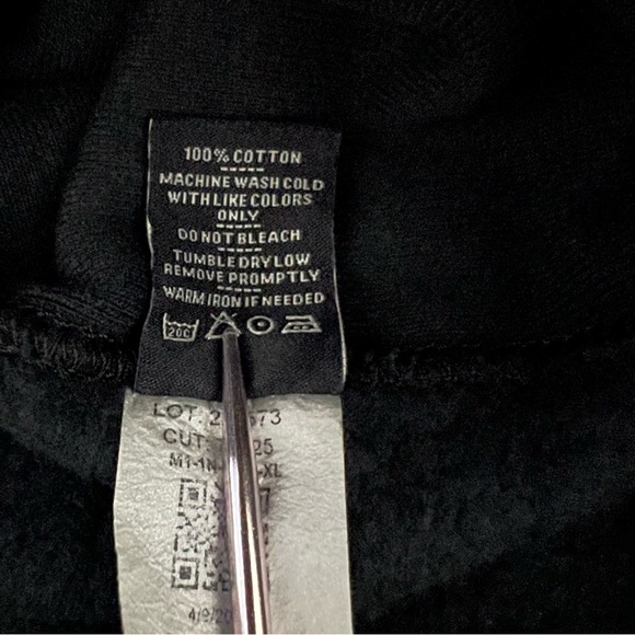 American Giant Men's Full Zip Heavyweight Hoodie Jacket Size XL Black - Picture 9 of 10